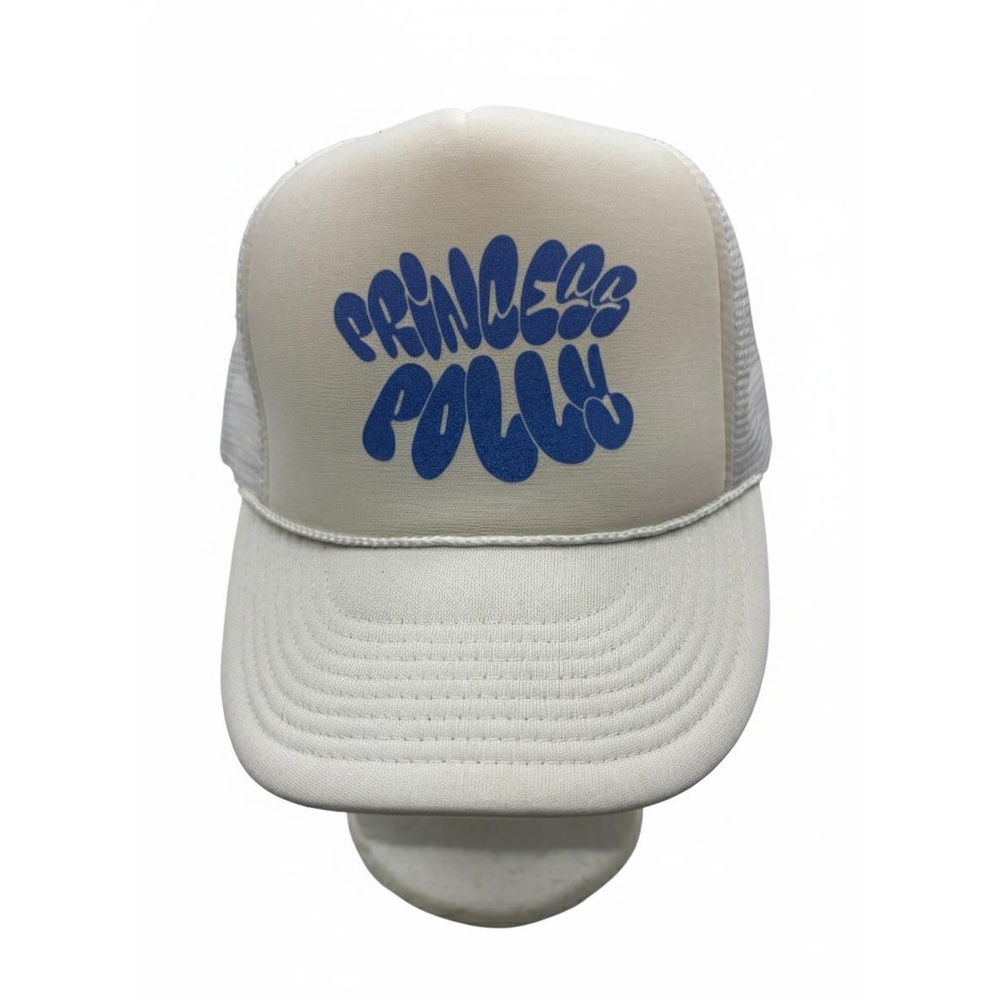Princess Polly White Mesh Trucker Hat Cobra Brand Adjustable Snapback OSFM
